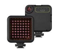 Jectse Illuminazione Fotografica, Luce IR per Visione Notturna a Infrarossi, 3 Supporti per Slitta Fredda + Foro per Vite da 1/4", Ricarica di Tipo C da 2000MAh, IR49S (2 pezzi)