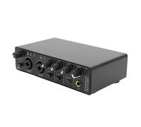 Jectse Interfaccia di Tipo C, Interfaccia USB a 24 Bit 192 KHz con Ingresso XLR Alimentazione 48 V, per la Registrazione di Streaming, Podcasting PC (BLACK)