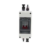 Jectse Interruttore Di Disconnessione SOLARE CC, Interruttore Automatico Miniaturizzato Fotovoltaico con Scatola Di Distribuzieone Impermeabile IP65 per Pannelli Solari, Interrutture (16A)
