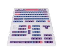 Jectse KeyCaps PBT, 128 Tasti Tastiera da Gioco KeyCaps Custom Pudding Set Accessori per Tastiera Meccanica (iris)