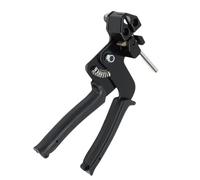 Jectse Kit di Attrezzi per Cravatta per Cavo in Acciaio Inossidabile, Cravatte da 100 Pezzi da 11,8 Pollici 200 Libbre con Manico Ergonomico, Ideale per Mesh di Filo, Pali di (BLACK)