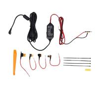 Jectse Kit di Cablaggio per Dash Cam, modalità Parcheggio 24 Ore su 24, 7 Giorni su 7, Display della Tensione in Tempo Reale, Cavo di Alimentazione per Caricabatterie per Dash Cam USB