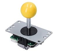 Jectse Kit Joystick di Gioco, Kit Fai da Te Joystick, Joystick Professionale a 8 Vie con terminale, per progetti Fai da Te Giochi per PC (Giallo)