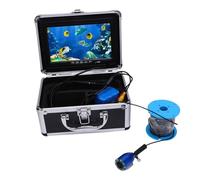 Jectse Kit per Fotocamera per Pesca Subacquea da 5MP 1080P HD, Schermo da 7 Pollici, Telecamera Portatile Fishfinder con Cavo da 30m, Luce da 8 LED, Vista (Spina europea)