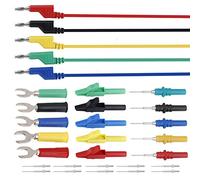 Jectse Kit Spinotto a Banana 4 Mm, Kit Conduttore Test Spina Banana una, Sonda un Condottore Test Spina una, per Pinza Coccocidrillo Multimetro e Sonda Tipo u (P1036B)
