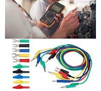 Jectse Kit Spinotto a Banana 4 Mm, Kit Conduttore Test Spina Banana una, Sonda un Condottore Test Spina una, per Pinza Coccocidrillo Multimetro e Sonda Tipo u (P1036A)