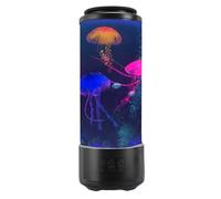 Jectse Lampada per Gelatine per Altoparlanti, 10 Colori Che Cambia il Letto a LED Light con Rumore Bianco, Telecomando, Luce 'umore D'acquario per Decorazioni e Regali per la Casa (BLACK)