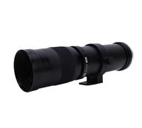 Jectse Lenti Teleobiettivo da 420-800 Mm Adatte per il Supporto EF, Lenti della Fotocamera a Fuoco Manuale F8.3 Vetro Ottico in Alluminio, Ideale per Oggetti Distanti, Fauna Selvatica, (BLACK)