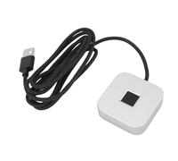 Jectse Lettore di Impronte Digitali per PC con Funzione di Crittografia, Scanner di Impronte Digitali USB per Hello, Algoritmo di Autoapprendimento, Design Ergonomico (SILVER)