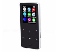 Jectse Lettore MP3 Lettore Audio Bluetooth 5.0 Multimediale Musicale Digitale con Altoparlante Integrato Schermo da 1,8 Pollici Registratore Vocale FM di Ebook (SILVER)