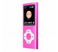 Jectse Lettore MP3 Lettore Musicale Bluetooth 5.3 con Schermo da 1,8 Pollici Supporto Espandibile da 64 GB Video Musicale E Book Radio FM con Riproduzione 30 Ore per Bambini Adulti (PINK)