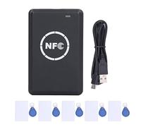 Jectse Lettore/scrittore NFC, Fotocopiatrice Lettore di Schede IC Contactless, 13,56 MHz Duplicatore USB NFC con Schede 5 * T5577 e Fibbia UID 5 e Cavo Dati USB