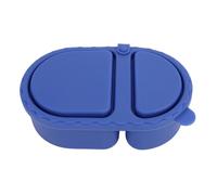 Jectse Lunch Box in Silicone, Contenitore per Snack Diviso in 2 Scomparti 240 Ml, Lunch Box Adatto Al Microonde, Contenitore per Alimenti in Silicone Lavabile in Lavastoviglie, Senza BPA per Bambini