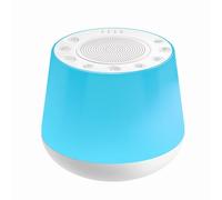 Jectse Macchina per il Rumore Bianco 32 Suoni Rilassanti Altoparlante Bluetooth con Volume Regolabile, Colore, Luce Notturna, Memoria, Timer per Viaggi, Casa, Ufficio (WHITE)