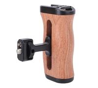 Jectse Maniglia Laterale in Legno per Gabbia per Fotocamera DSLR con Impugnatura Regolabile su e giù, Palissandro Ergonomico, Supporto per Slitta Fredda, Foro per Vite da 1/4 di
