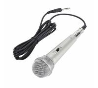 Jectse Microfono per Voce Dinamico, SPL Professionale da 140 DB, qualità del Suono Chiara, Microfono Cablato Ergonomico Portatile per Cantare Durante le Riunioni (Champagne)