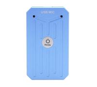 Jectse Microfono USB, Frequenza di Campionamento 192 KHz, Microfono Omnidirezionale a 360° per Comunicazioni Chiare, Supporto per Assistente (Blu Reale)