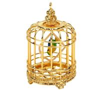 Jectse Mini Gabbia per Uccelli Casa delle Bambole in Miniatura Decorazione in Scala 1:12, Piccola Gabbia per Uccelli in Lega di Zinco per La Visualizzazione della Scena di Oggetti di Scena per La