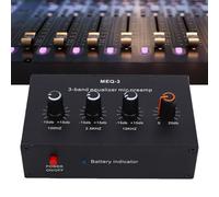 Jectse Mini Piccolo Preamplificatore Audio Stereo, Preamplificatore Microfonico, Regolazione del Guadagno e Riduzione del Rumore, Uscite Microfono da 3,5 Mm e 6,35 Mm, Tipo C