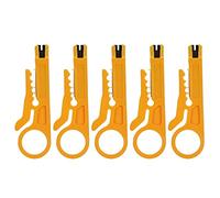 Jectse Mini Spelafili, Spelafili di Rete Portatile e Durevole da 5 Pezzi con Lama Incisiva, Borsa Portautensili Tascabile, Cavo Dati CAT5 CAT5e CAT6, Stampante 3D, Tubo in PTFE per