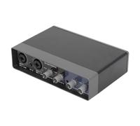 Jectse Mixer Audio Professionale Q-22 DSP Reverb con Alimentazione 48V, Scheda Audio Live 24 Bit 192KHZ per Computer Cellulare Karaoke Streaming Live