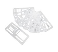 Jectse Modelli di Record Fatti a Mano Set di Stencil Flessibili per Pianificatori Riutilizzabili da 9 Pezzi per Diari a Griglia di Punti, Semplifica il Processo di Pianificazione per gli