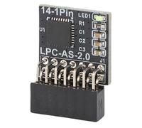 Jectse Modulo TPM2.0, Modulo LPC 14pin TPM 2.0 Scheda Remota per, Modulo di Sicurezza di Crittografia TPM Safe per Modulo di Protezione della Piattaforma