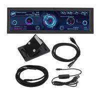 Jectse Monitor della temperatura del computer, 8.8 pollici HD IPS 1920x480, schermo LCD PC CPU, dati dello schermo secondario della temperatura del PC, per RPi per Linux per Windows