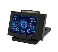 Jectse Monitor della Temperatura del Computer, Display della Temperatura del PC IPS da 3,5 Pollici, Dimmerabile, Girevole, PC, CPU, RAM, Monitor dei Dati, Pannello del Sensore del PC,