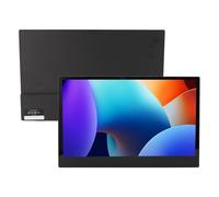 Jectse Monitor Portatile da 15,6 Pollici, Display per Computer Touch Screen FHD 1080P USB C HDMI, Schermo Esterno per la Cura degli Occhi con Smart Cover per Riunioni Aziendali in Ufficio