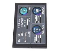 Jectse Monitoraggio della Temperatura del Computer da 5 Pollici, Pannello del Sensore Case PC Argb Supportato da Argb, Tipo C Mini Schermo Secondario, CPU RAM HDD Data Monitor