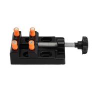 Jectse Morsa da Banco Mini, Ganasce Parallele in Lega di Alluminio, | Mini morsetto per morsa da trapano, morsetto per morsa da banco con colonne di supporto, per riparazione di orologi,