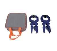 Jectse Morsetto Manuale a Cricchetto, Morsetto a Molla a Sgancio Rapido con Intervallo da 0 a 50 Mm con Pulsante di Regolazione Semplice, Cuscinetti Piatti per la Lavorazione del