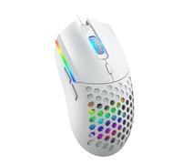 Jectse Mouse Cablato per Laptop PC Computer Design Cavo Mouse da Gioco Ergonomico Retroilluminato RGB 6400 DPI con Sensore Ottico a 6 Pulsanti per per MacOS per (S500)