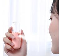 Jectse NEBULIZZATORE FACCIALE, UMIDIFICATORE VISO TASCABILE CON RICARICA USB PER IDRATAZIONE, AMMORIBIRE E RINAGORIRE LA PELLE, IDRATAZIONE A LUNGA DUTATA (PINK)