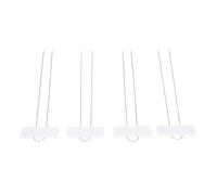 Jectse Nomi delle Piante in Metallo Segni da Giardino Elegante Resistente Alle Intemperie per le Serre delle Piante in Vaso, da 30% in Acciaio Zincato [uso versatile] (WHITE)