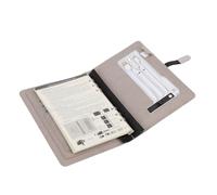 Jectse Notebook con Ricarica Wireless, Diario di Viaggio Creativo con Power Bank e Cavo di Ricarica 3 in 1, Diario a Spirale con Raccoglitore di Ricarica con Luce per Casa, Ufficio,