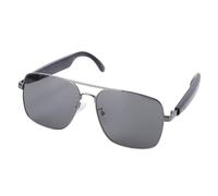 Jectse Occhiali Intelligenti Occhiali Bluetooth Wireless AI con Traduzione in Tempo Reale per Uomini Donne Che Ascoltano Musica Chiamando Gun Grey