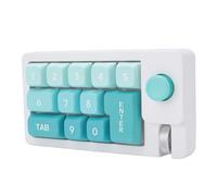 Jectse PAD NUMERE MECCANICO, Rullo Joystick Retroilluminato a LED RGB, Connessione di Tipo C USB Cablata, 12 modalità di Retroilluminazione, Sostituzione 'interruttore, per, per (PURPLE)
