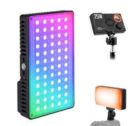 Jectse Pannello Luce Video RGB, Luce di Riempimento Ambientale LED a Colori da 25 W, tonalità 0-359°, 20 Effetti, 1800K -9000K, Copertura PC, 95 CRI, Controllo Intelligente della