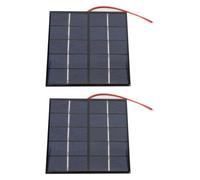 Jectse Pannello Solare da 1,2 W 5 V, Cella Solare Portatile in Polisilicio Ad Alta Efficienza con Cavo Elettronico per Fotocamera Tablet Telefono Fai da Te All'aperto, Mm