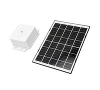 Jectse Pannello Solare per Telecamera di Sicurezza Esterna, Caricatore Solare 4 W IP65 Resistente Alla Pioggia for Videosorveglianza da Esterno (WHITE)