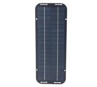 Jectse Pannello Solare Portatile 12V 5W, Monocristallino | Caricabatteria solare per auto da 5 W con accendisigari, per motocicletta da barca, caricatore da esterno con ventose