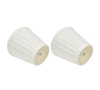 Jectse Paralumi Doppi Piccoli con Clip, Paralume in Tessuto a Botte da 2 Pezzi per Lampada da Tavolo, Lampada da Parete, Lampadina Piccola con Clip per Paralume (PX07)