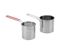 Jectse Pentola per Friggitrice con Cestello Contenitore Versatile per Olio da per Fumante Bollente per gli Amanti del Cibo