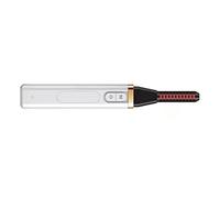 Jectse Pettine per Piegacilia Riscaldato Ricaricabile Tramite USB, Design Scanalato, Velloce di Styling, Controllo della Temperatura, Arricciata di Lunga Durata per Tutti i di Ciglia (WHITE)