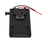 Jectse Piastra Batteria con Attacco a V, Piastra Batteria con Blocco a V Universale con Asta da 15 Mm con Porte di Uscita CC D-Tap, Porte CC Multiple, Porta USB per Fotocamera DSLR con
