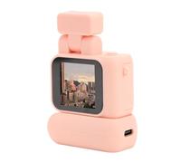 Jectse Piccola Videocamera DV 1080P HD, Videoregistratore DVR con Schermo a Colori da 1,44 Pollici con Custodia di Ricarica per Torcia, per Viaggi, Sport (Rosato)