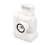 Jectse Piccolo Videoregistratore, Piccola Videocamera DV, Torcia Portatile, 1080P, Schermo a Colori da 1,44 per Viaggi, Sport, Ciclismo (WHITE)