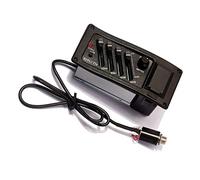 Jectse Pickup per Chitarra Elettrica A 4 Bande, Trasdutture per Chitarra Acustica Con Funzioni Di Attatura, Controlo del Volume, Indicatore Luminoso Rosso, Materia Resistente